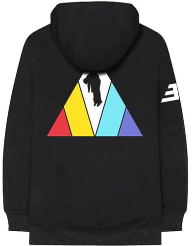 Imagine Dragons Unisex Erwachsene Triangel Back Print Full Zip Hoodie, Schwarz , 4XL