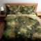CozyRest 3 Teile Kinder Bettwäsche Set, Wendebettwäsche Mikrofaser, Militärische Tarnung Bettbezug, 135 x 200 cm Reversible, Olivgrün / 80 x 80 cm Kissenbezug, Pflegeleicht