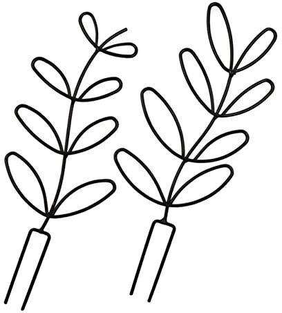 Abaodam 2stücke Outdoor Klettergerüst Für Topfpflanzen Robuste Rankhilfe Für Indoor Und Garten Für Blühende Und Kletternde Pflanzen Stabiles Design Aus Rostfreiem Material