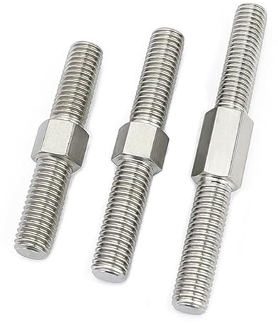 Tiges filetées doubles M4 - Vis à goujon à filetage positif et négatif en acier inoxydable (5 pièces) for le travail du métal(M4x30mm)