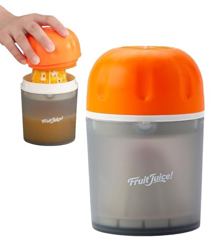 Rrlihjgu Presse-agrumes Manuel - Centrifugeuse à Agrumes - Presse Compact pour Citron Orange Pamplemousse Cocktails Maison Pique-nique Camping Voyage