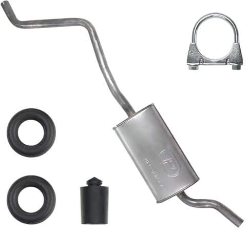 POLMOstrow Auspuff für VW Polo 2 II 86C 1984-1990 | Endtopf, Motoren: 1.0 - 1.3 - 1.3 D | Fließheck, Kombi