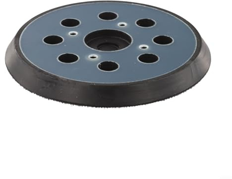SMZhomeone Patin de ponçage orbital 125 mm avec 8 trous et fixation à vis, résine époxy et ponceuses Black & Decker
