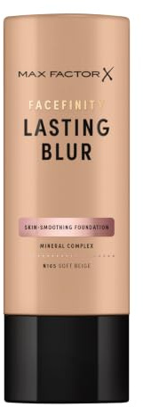 Max Factor Facefinity Lasting Blur Foundation,105N Soft Beige,Skin Blurring and Smoothing, All-day, Weightless Wear, Natural Soft-Matte Finish, Buildable to High Coverage, 35ml