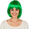 dressforfun Bob Perücke | Toller Haarschnitt mit Pony | Mit vielen Kostümen kombinierbar - Diverse Farben (Grün | Nr. 301129)