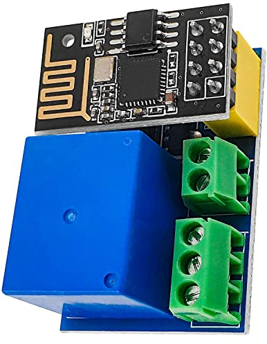 AZDelivery ESP8266-01S ESP-01S WLAN WiFi Modul 5V mit Relais Adapter (Nachfolgermodell zum ESP01) kompatibel mit Arduino inklusive E-Book!