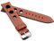 RIOS1931 Unisex Uhrenarmband Juchtenleder Modell Kaluga 19 mm Cognac