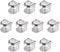 Sourcingmap Glass Shelf Brackets, 10pcs Zinc Alloy Glass Shelf Clamp Pegs Support Clip Shaft Mount for 5mm-8mm Thick