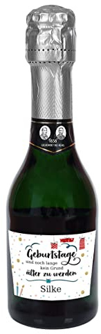 Herz & Heim® Geldermann Sekt Classique (0,2l) Sektgeschenk zum Geburtstag mit personalisiertem Etikett