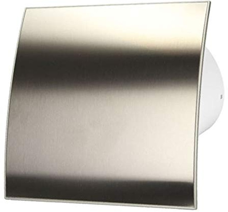 125mm Humidity Sensor Extractor Fan INOX Front Panel Escudo Wall Ceiling Ventilation