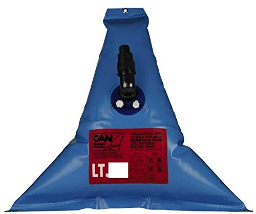 Parachinishop Wassertank, dreieckig, 100 l, flexibel, Zubehör für Boot, Boot, Boot, Boot, Boot.