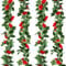 Kalolary Ghirlanda di Rosa Artificiali Fiori, 2 Pezzi Artificiale Rampicante Ghirlanda Vite Finta Sospeso Rose Edera Piante per Nozze Decorazione