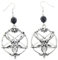 Zac's Alter Ego Ram Pentagram Earrings - Alternative Gothic Jewellery