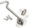 Galvanised Steel Cabin Hook & Eye Latch Lock Shed-Gate Door Catch Silent Holder(95mm)