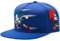 Concept One Herren Sonic The Hedgehog Erwachsene, verstellbare Snapback-Baseballmütze mit Flacher Krempe Baseballkappe, Allover Royal, Einheitsgröße