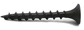 MR SCREWS #6 x 1 Drywall Screws 330PCS Coarse Thread Wood Screws 1 LBS Flat Truss Head Self Tapping Screws Black Phosphate Coated Stainless Fast Self Tapping LZ-001
