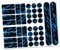 Finest Folia 34 Teiliges Fahrrad Rahmen Schutzfolie Folie Aufkleber Schutz MTB BMX Kette Lackschutzfolie R159 R160 (16 Future Neon Blau)