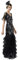 BABEYOND 1920s Damen Abendkleid Lang Fransen Pailletten Kleid Formal Maxikleid Mehrschichtiges Ballkleid, schwarz/silberfarben, L