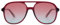SOJOS Sonnenbrille Herren Damen Retro, Vintage Polarisiert Verspiegelt Groß Eckig 70er Jahre Rechteckig Unisex UV400 Schutz Brille SJ2174, Burgunder/Rot Farbverlauf Blau