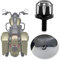PSLER Bullone Vite di Fissaggio in Sedile Passeggero Parafango Posteriore per Touring Road King Electra Glide Sportster 883 1200 Softail Dyna 1996-2023, Kit Decorativo per Montaggio