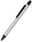 Online Kugelschreiber Alu Stylus Silver, Druckkugelschreiber aus Aluminium, auswechselbare Großraum-Mine, Schreibfarbe blau, mit Softtouch Feeling, Stift mit Touchpen, 1 Stück