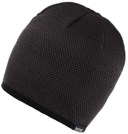 Regatta Herren Brock III Beanie-Mütze, Black/Seal Grey, Einheitsgröße