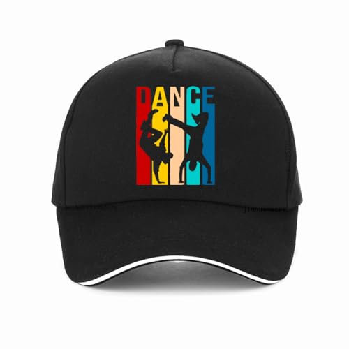 VIDOJI Unisex-Baseballkappe Hochwertige Männer Hut Break Dance Print Männer Baseball Cap Casual Punk Stil Breakdance Dad Hüte Sommer Frauen Golf Caps