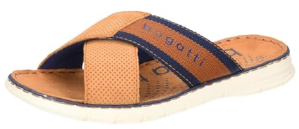 bugatti Dario Herren Pantolette in Braun, Größe 46