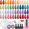 Kit Vernis Semi Permanent avec lampe 48W, Phoenixy 24 Vernis Gel UV Semi Permanent avec Primer Topcoat Matt Lacquer, Kit Ongle Gel UV Complet avec Outils d'ongles Cadeau Pour les Femmes
