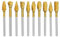 BALUGAEA Hartmetall Frässtifte Set mit 3 mm Schaft – 6mm Schneiddurchmesser, 10 Stück Doppelschnitt-Frässtifte, Titan Beschichtete Rotationsfräser für Holz Gravieren, Schleifen und Metall Polieren