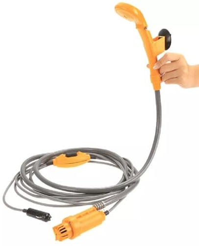 Tragbare Dusche 12V mit Pumpe für Auto, Wohnmobil, Camping, 10 m Kabel