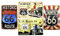 4 x DiiliHiiri Poster, dekorative Schilder, Route 66, 30 x 20 cm, 50er-Jahre, Retro-Schild für Rock- und Roll-Fans | US-Poster Diner Route 66 (2635-240-267-292-304)