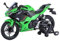 Mini Alloy Motorrad Model 1:12 Für Kawasaki Ninja 400 Legierung Sport Motorrad Modell Kinder Geschenk Druckguss-Nachbildung(Grün)