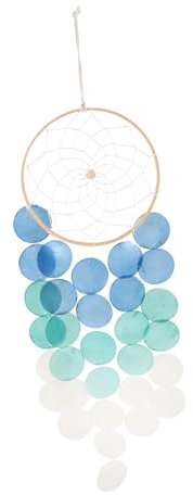 BESPORTBLE Shell Windspiel Gedenkwindspiele Windsack-Aufhänger Pavillon Klingelton pro Fänger Geburtstagsgeschenk Auto Dekoration Anhänger dekoratives Baumwollfaden Blue