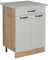 Vicco Meuble Cuisine R-Line, Blanc Campagne, 60cm PT Marbre