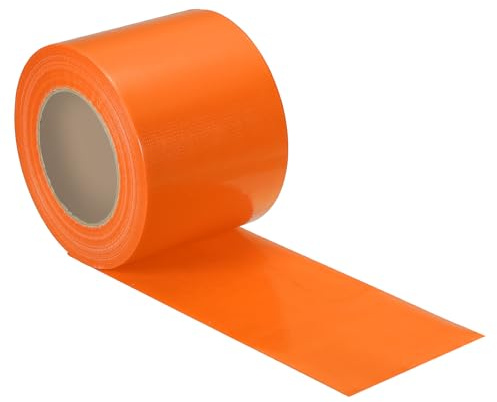 PATIKIL 8cmx50m Bodenmarkierungsband Orange, Leicht Abreißbares Bodenmarkierung Klebeband Wasserdicht Markierungsband Selbstklebend Böden Markierung Band für Lager Warnung Arbeitsbereich