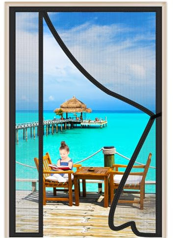 Ouverture Latérale Moustiquaire De FenêTre 160x225cm Moustiquaire De FenêTre Autocollante Moustiquaire Baie Vitree Coulissante Installation Facile Sans Outils Noir