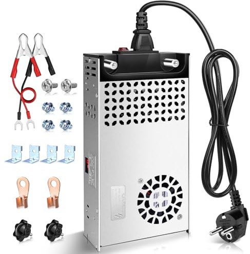 Upgraded Schaltnetzteil 12V 40A 480W Netzteil, LED Trafo 230V auf 12V, DC 12 Volt Netzteil, Spannungswandler, Transformator für 3D Drucker, Dieselheizung, Standheizung, CCTV, LED Beleuchtung
