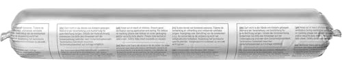 20x OTTO-SEAL S94 Grau 580 ml Brandschutz Silikon B1 für Fugen, Verglasungen, Metall, Glas, Beton, Innen & Außen, neutralvernetzend, MEKO-frei, UV- und witterungsbeständig, Profi Dichtstoff