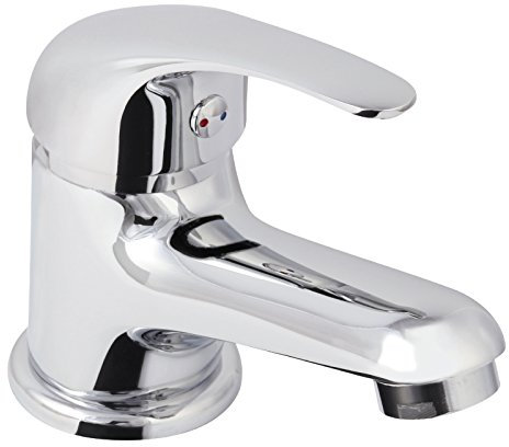 'aquaSu® Basic Einhandmischer Tiado für Waschtisch I Chrom I Wasserhahn | Einhebelmischer