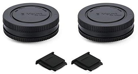 Lot de 2 Kit Cache-Boîtier + Protège-Objectif Arrière E Monture pour Sony A6700 A6600 A6500 A6400 A6300 A6100 A6000 ZV-E10 ZV-E1 A7C II A7CR A7 A7II A7III A7IV A7R A7RII A7RIII A7RIV A7RV A7S II III