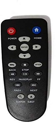 Ersatz-Fernbedienung für WD TV Western Digital WDBABF000NBK WDBG3A0000 WDAVN00BN WDBAAL000NBK WDBAAP0000NBK WDBABG000NBK Live WDTV Media Player
