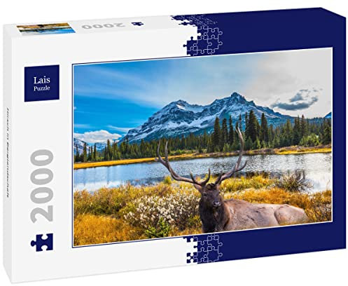 Lais Puzzle Hirsch in Berglandschaft 2000 Teile