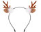 SCSpecial Hirschgeweih Stirnband Rentier Haarband Kitz Horn Haarspange Zubehör für Weihnachten Kostüme Dekorationen (Hellbraun)