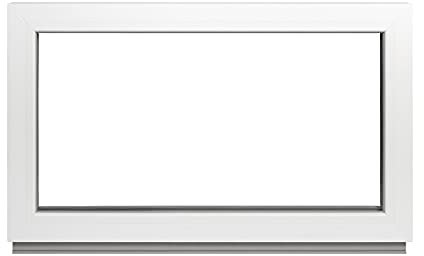 Komforta Festverglasung - Kellerfenster BxH: 80 x 40 cm Weiß Fenster 2-fach Fenster Für Gartenhaus/Garagenfenster - Premium Kunststofffenster BxH: 800 x 400 mm
