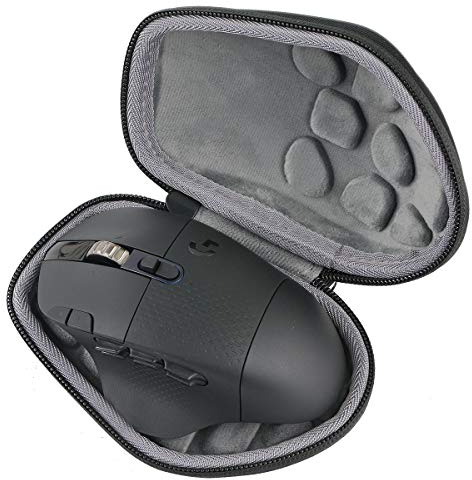 co2CREA Hard Custodia Borse Viaggio per Logitech G604 Lightspeed Mouse Gaming Wireless (Travel Case) (Nero)