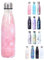 COMVIP Bouteille d'eau Isotherme en Acier Inoxydable Gourde Sport 500ml Marbre J: Rose