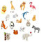 20 Stück Bügelflicken Kinder Tiere Cartoon Kleidung Patches Zum Aufbügeln für Erwachsene und Kinder - Waldtiere Denim für DIY Hut Tasche Jeans T-Shirt