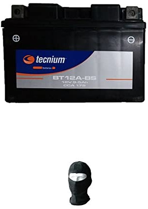 MOTO SPORT MONDO Compatible avec Kawasaki 650 ER-6n 2012 Batterie TECNIUM BT12A-BS 12V / 9.5AH 9.5 AMP 12 Volts Batteries PRÊTES pour Usage SPÉCIFIQUE Scooter 113X70X105MM