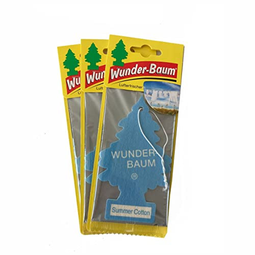 Wunderbaum Lufterfrischer, Summer Cotton, 3 Stück